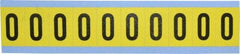 Made in USA - Number Label - Legend: 0, English - All Tool & Supply