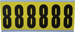 Made in USA - Number Label - Legend: 8, English - All Tool & Supply