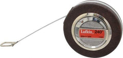 Lufkin - 1/64 Inch Graduation, 240 Inch Measurement, Steel Diameter Tape Measure - 3/8 Inch Wide, 0.008 Inch Thick - All Tool & Supply