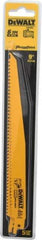 DeWALT - 9" Long, Bi-Metal Reciprocating Saw Blade - Tapered Profile, 6 TPI, Toothed Edge, Universal Shank - All Tool & Supply