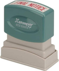 Value Collection - Final Notice, Red Pre-Inked Stamp - 1/2 Inch Wide x 1-5/8 Inch Long - All Tool & Supply