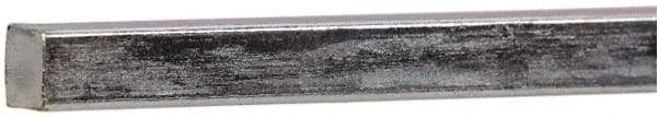 Made in USA - 12" Long x 3/16" High x 3/16" Wide, Zinc-Plated Key Stock - Low Carbon Steel - All Tool & Supply