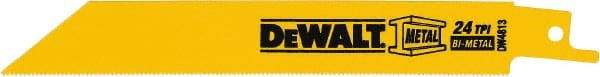 DeWALT - Bi-Metal Reciprocating Saw Blade - Straight Profile, 24 TPI, Toothed Edge - All Tool & Supply