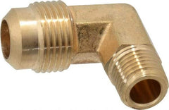 Cerro - 1/2" Tube OD, 45° Brass Flared Tube Male Elbow - 1/4 Flare x MIP Ends - All Tool & Supply