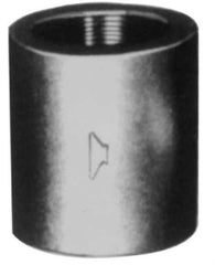 Made in USA - Size 4", Class 3,000, Steel Black Pipe Coupling - 3,000 psi, Socket Weld End Connection - All Tool & Supply