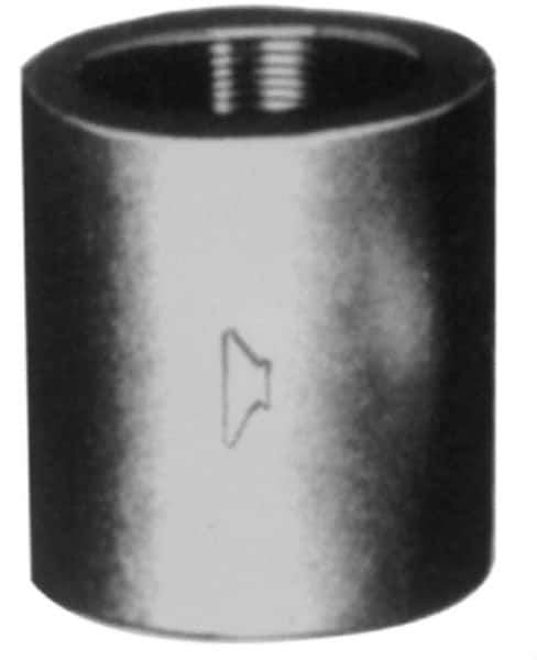 Made in USA - Size 2-1/2", Class 3,000, Steel Black Pipe Coupling - 3,000 psi, Socket Weld End Connection - All Tool & Supply