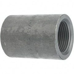 Made in USA - Size 1", Class 3,000, Forged Carbon Steel Black Pipe Coupling - 925 psi, Threaded End Connection - All Tool & Supply