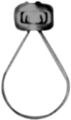 Made in USA - 1-1/2" Pipe, 3/8" Rod, Malleable Iron Adjustable Ring Hanger - Black, 400 Lb Capacity - All Tool & Supply