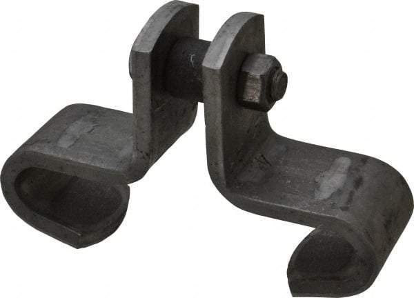 Made in USA - 3/8" Rod Center Beam Clamp - 1,000 Lb Capacity, Carbon Steel - All Tool & Supply