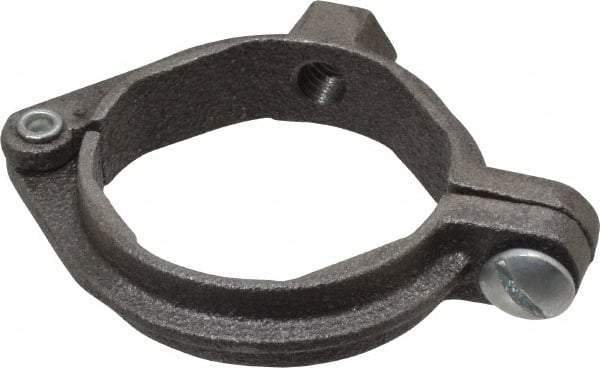 Value Collection - 1-1/2" Pipe, 3/8" Rod, Extension Split Pipe Clamp - 180 Lb Capacity, Malleable Iron - All Tool & Supply