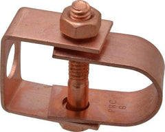 Value Collection - 1/2" Pipe, 3/8" Rod, Carbon Steel Adjustable Clevis Hanger - Copper Plated, 150 Lb Capacity - All Tool & Supply