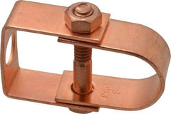 Value Collection - 3/4" Pipe, 3/8" Rod, Carbon Steel Adjustable Clevis Hanger - Copper Plated, 250 Lb Capacity - All Tool & Supply