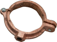 Value Collection - 2" Pipe, 3/8" Rod, Copper Painted Split Clamp - 180 Lb Capacity, Malleable Iron - All Tool & Supply