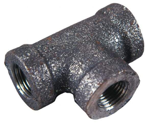 Made in USA - Class 150, 4" Galvanized Pipe Tee - Threaded, Malleable Iron - All Tool & Supply