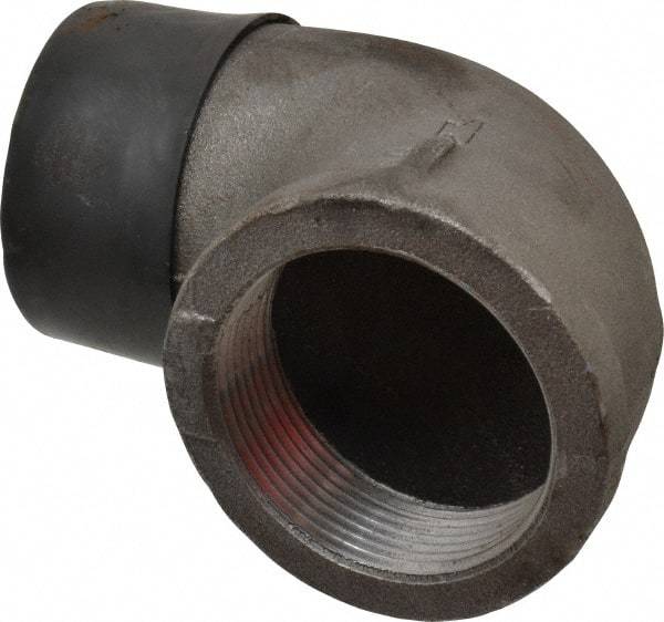 Made in USA - Size 2-1/2", Class 150, Malleable Iron Black Pipe 90° Street Elbow - 150 psi, Threaded End Connection - All Tool & Supply