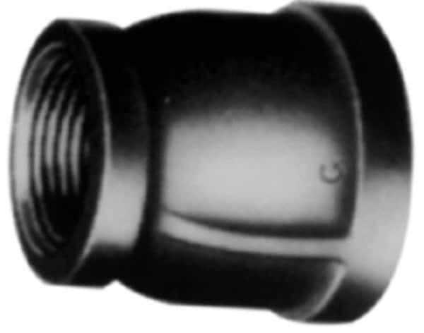 Made in USA - Size 3 x 2-1/2", Class 3,000, Steel Black Pipe Thread Reducer - 3,000 psi, Threaded (NPT) End Connection - All Tool & Supply