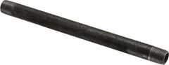 Value Collection - Schedule 40, 1/8" Diam x 5" Long Steel Black Pipe Nipple - Threaded - All Tool & Supply