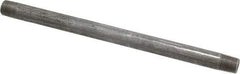 Value Collection - Schedule 40, 1/8" Diam x 6" Long Steel Black Pipe Nipple - Threaded - All Tool & Supply