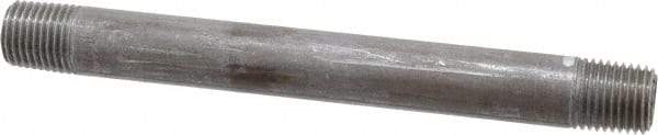 Value Collection - Schedule 40, 1/4" Diam x 5" Long Steel Black Pipe Nipple - Threaded - All Tool & Supply