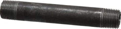 Made in USA - Schedule 40, 3/8" Diam x 4" Long Steel Black Pipe Nipple - Threaded - All Tool & Supply