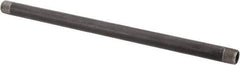 Made in USA - Schedule 40, 3/8" Diam x 12" Long Steel Black Pipe Nipple - Threaded - All Tool & Supply