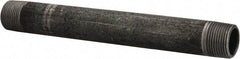 Made in USA - Schedule 40, 3/4" Diam x 8" Long Steel Black Pipe Nipple - Threaded - All Tool & Supply