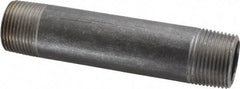 Made in USA - Schedule 40, 1" Diam x 5-1/2" Long Steel Black Pipe Nipple - Threaded - All Tool & Supply