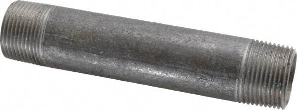 Made in USA - Schedule 40, 1" Diam x 6" Long Steel Black Pipe Nipple - Threaded - All Tool & Supply