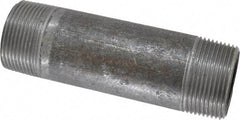 Made in USA - Schedule 40, 1-1/4" Diam x 5" Long Steel Black Pipe Nipple - Threaded - All Tool & Supply