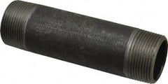 Made in USA - Schedule 40, 1-1/4" Diam x 5-1/2" Long Steel Black Pipe Nipple - Threaded - All Tool & Supply