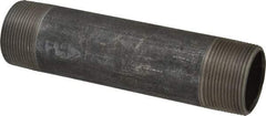 Made in USA - Schedule 40, 1-1/2" Diam x 7" Long Steel Black Pipe Nipple - Threaded - All Tool & Supply