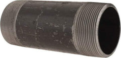 Made in USA - Schedule 40, 2" Diam x 5-1/2" Long Steel Black Pipe Nipple - Threaded - All Tool & Supply