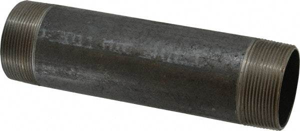 Made in USA - Schedule 40, 2" Diam x 8" Long Steel Black Pipe Nipple - Threaded - All Tool & Supply