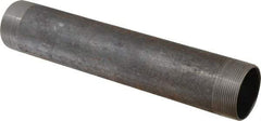 Made in USA - Schedule 40, 2" Diam x 12" Long Steel Black Pipe Nipple - Threaded - All Tool & Supply