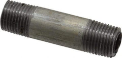 Made in USA - Schedule 40, 1/8 x 1-1/2" Galvanized Pipe Nipple - Threaded Steel - All Tool & Supply