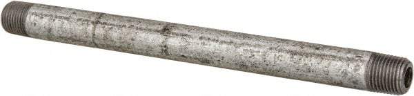 Made in USA - Schedule 40, 2 x 72" Galvanized Pipe Nipple - Threaded Steel - All Tool & Supply