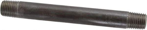 Made in USA - Schedule 80, 1/4" Diam x 4-1/2" Long Steel Black Pipe Nipple - Threaded - All Tool & Supply