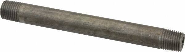 Made in USA - Schedule 80, 1/4" Diam x 5" Long Steel Black Pipe Nipple - Threaded - All Tool & Supply