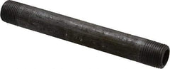 Made in USA - Schedule 80, 3/8" Diam x 5" Long Steel Black Pipe Nipple - Threaded - All Tool & Supply