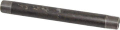 Made in USA - Schedule 80, 3/8" Diam x 6" Long Steel Black Pipe Nipple - Threaded - All Tool & Supply