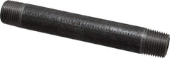 Made in USA - Schedule 80, 1/2" Diam x 5-1/2" Long Steel Black Pipe Nipple - Threaded - All Tool & Supply