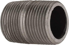 Made in USA - Schedule 80, 3/4" Diam x 1-3/8" Long Steel Black Pipe Nipple - Threaded - All Tool & Supply