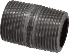 Made in USA - Schedule 80, 3/4" Diam x 1-1/2" Long Steel Black Pipe Nipple - Threaded - All Tool & Supply