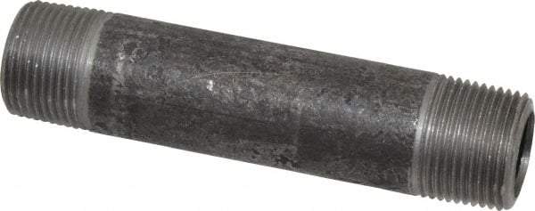 Made in USA - Schedule 80, 3/4" Diam x 4-1/2" Long Steel Black Pipe Nipple - Threaded - All Tool & Supply