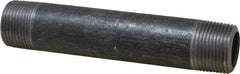 Made in USA - Schedule 80, 3/4" Diam x 5" Long Steel Black Pipe Nipple - Threaded - All Tool & Supply