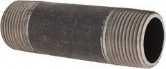 Made in USA - Schedule 80, 1" Diam x 4" Long Steel Black Pipe Nipple - Threaded - All Tool & Supply