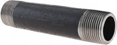 Made in USA - Schedule 80, 1" Diam x 5-1/2" Long Steel Black Pipe Nipple - Threaded - All Tool & Supply