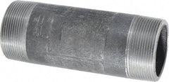 Made in USA - Schedule 80, 2" Diam x 6" Long Steel Black Pipe Nipple - Threaded - All Tool & Supply