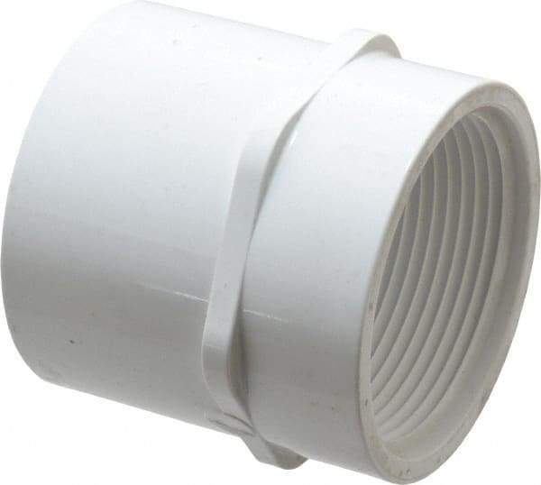 Value Collection - 2-1/2" PVC Plastic Pipe Female Adapter - Schedule 40, Slip x FIPT End Connections - All Tool & Supply