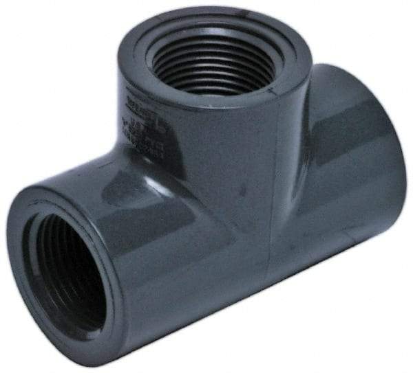 Value Collection - 4" CPVC Plastic Pipe Tee - Schedule 80, FIPT x FIPT x FIPT End Connections - All Tool & Supply